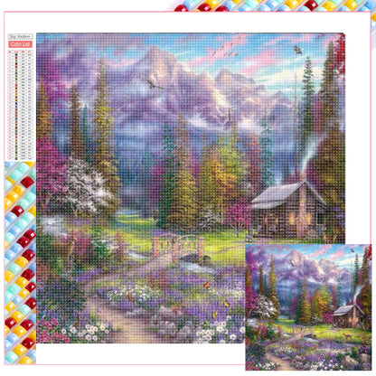 Hideaway Cottage - Full Square Drill Diamond Painting 50*50CM