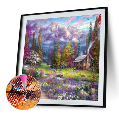 Hideaway Cottage - Full Square Drill Diamond Painting 50*50CM