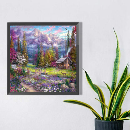 Hideaway Cottage - Full Square Drill Diamond Painting 50*50CM