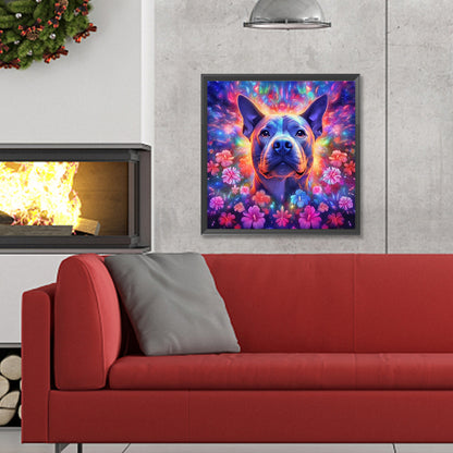 Colorful Dog - Full Round Drill Diamond Painting 30*30CM