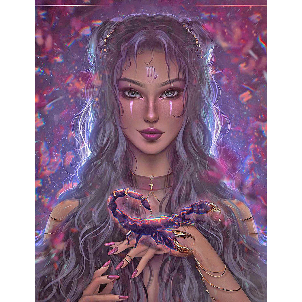 Scorpion Queen - Full Round Drill Diamond Painting 50*60CM