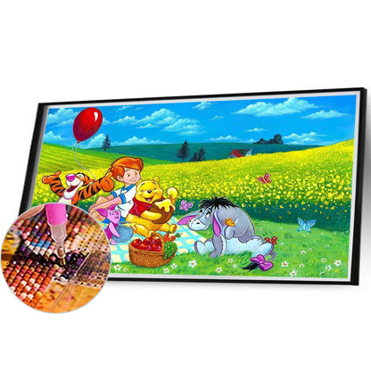 Winnie The Pooh And His Friends - Full Round Drill Diamond Painting 50*30CM