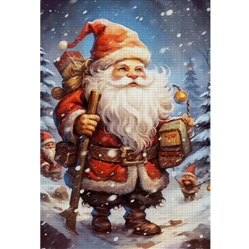 Christmas Gnome - 11CT Stamped Cross Stitch 40*60CM