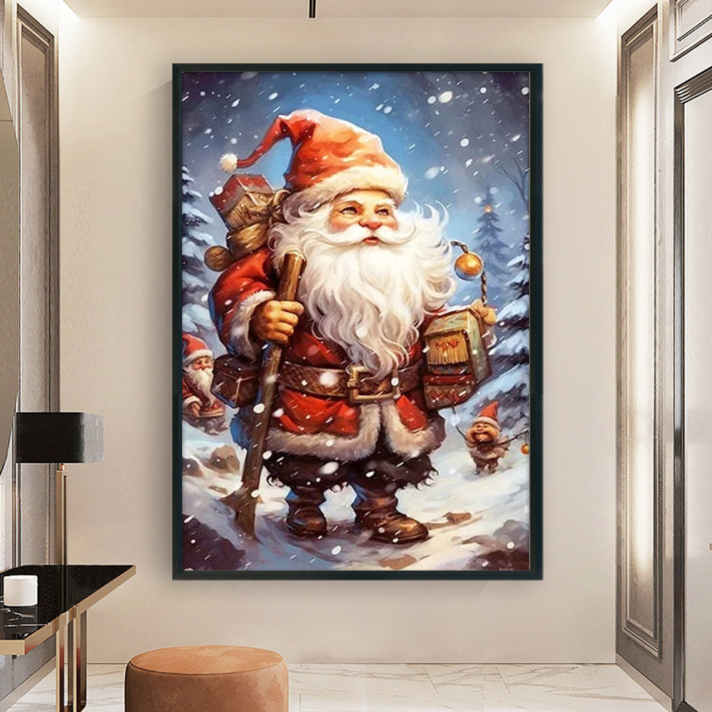 Christmas Gnome - 11CT Stamped Cross Stitch 40*60CM