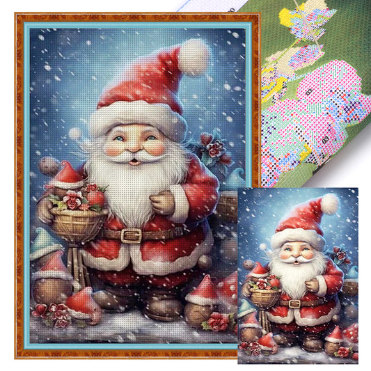 Christmas Gnome - 11CT Stamped Cross Stitch 40*60CM