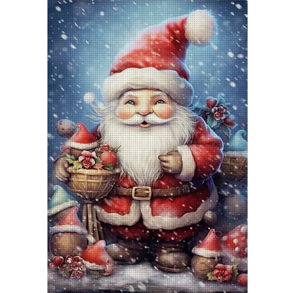 Christmas Gnome - 11CT Stamped Cross Stitch 40*60CM