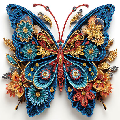 Butterfly Paper Painting - Special Shaped Drill Diamond Painting 30*30CM