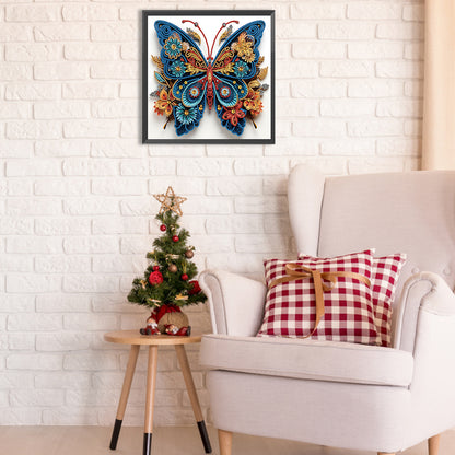 Butterfly Paper Painting - Special Shaped Drill Diamond Painting 30*30CM