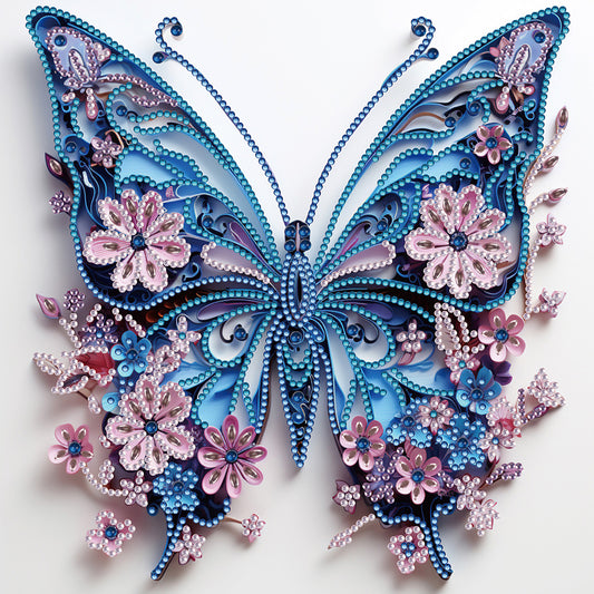 Butterfly Paper Painting - Special Shaped Drill Diamond Painting 30*30CM