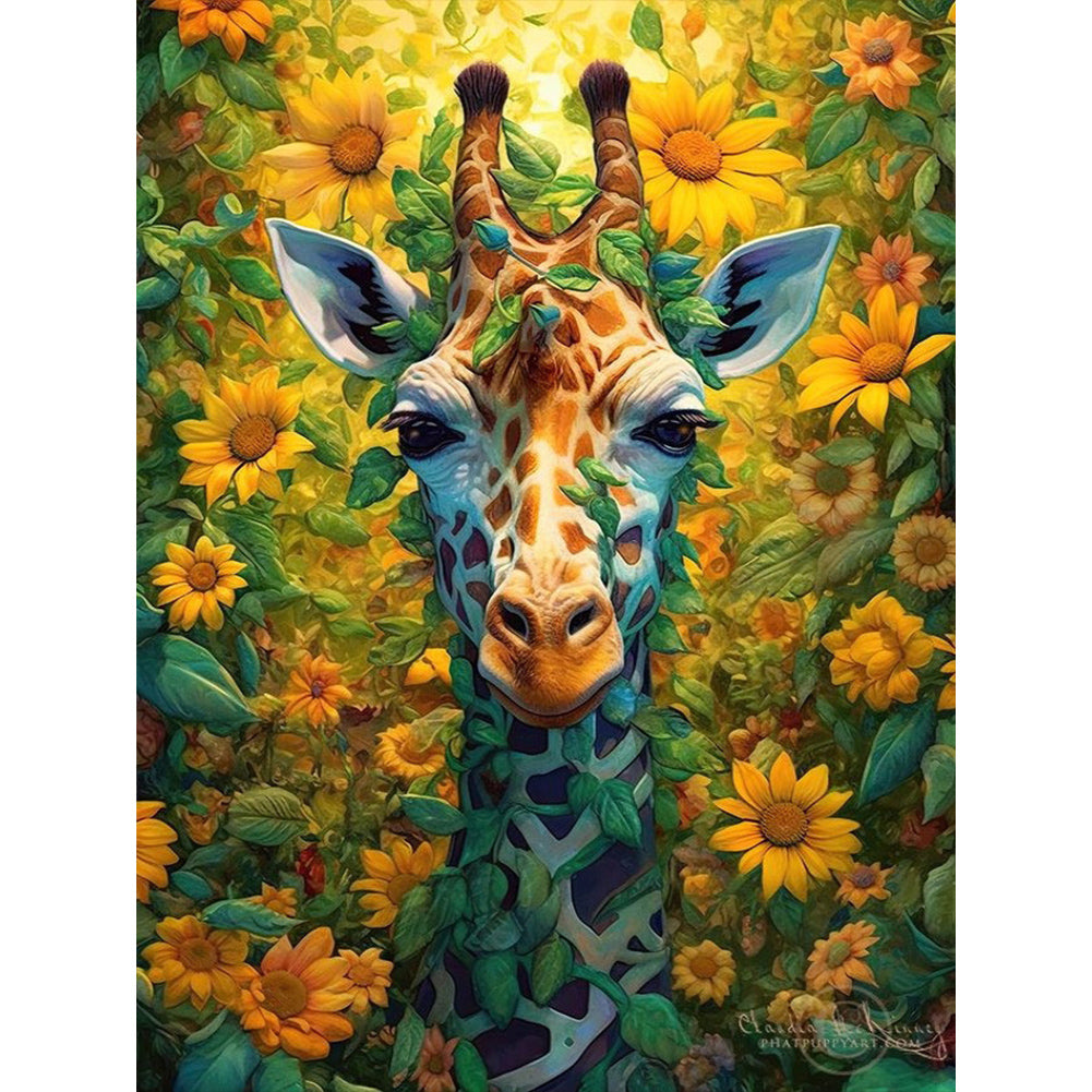 Giraffe - Full AB Dril Square Diamond Painting 30*40CM