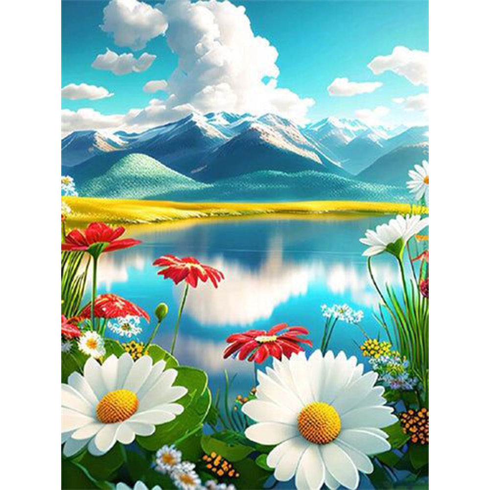 Flowers - Full AB Dril Square Diamond Painting 30*40CM