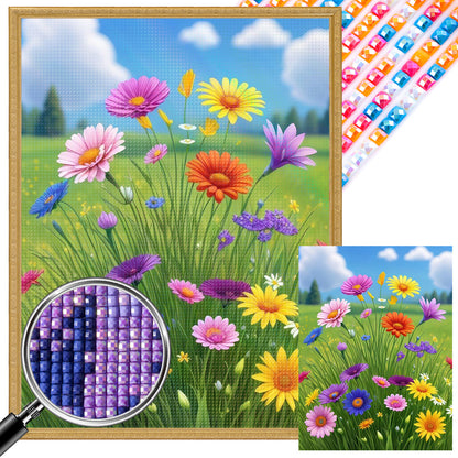 Flowers - Full AB Dril Square Diamond Painting 30*40CM