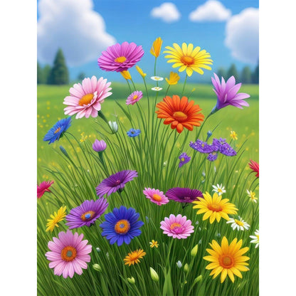 Flowers - Full AB Dril Square Diamond Painting 30*40CM