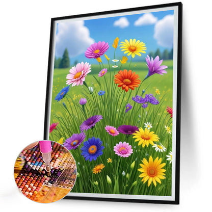 Flowers - Full AB Dril Square Diamond Painting 30*40CM