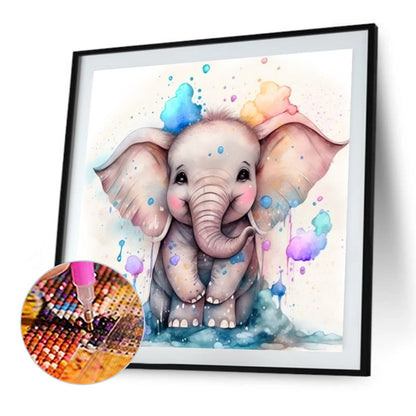 Elephant - Full AB Dril Square Diamond Painting 40*40CM
