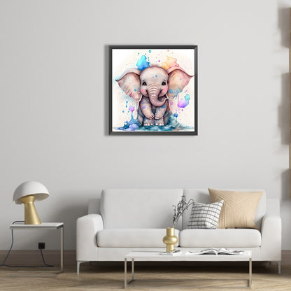 Elephant - Full AB Dril Square Diamond Painting 40*40CM