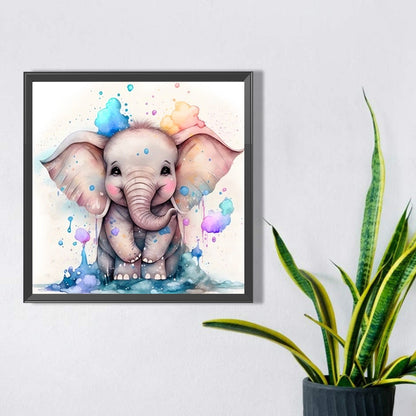Elephant - Full AB Dril Square Diamond Painting 40*40CM