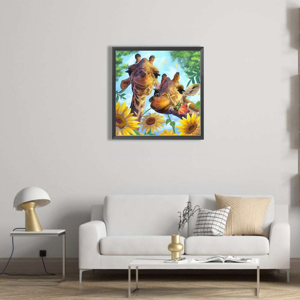 Giraffe - Full AB Dril Square Diamond Painting 40*40CM