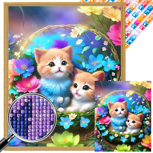 Kitten - Full AB Dril Square Diamond Painting 40*50CM