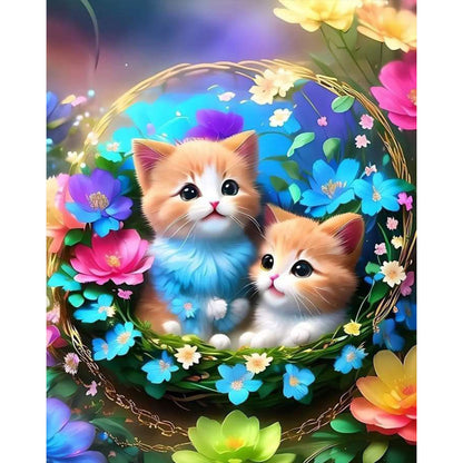 Kitten - Full AB Dril Square Diamond Painting 40*50CM