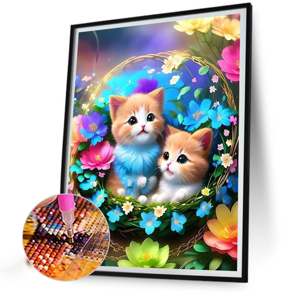 Kitten - Full AB Dril Square Diamond Painting 40*50CM