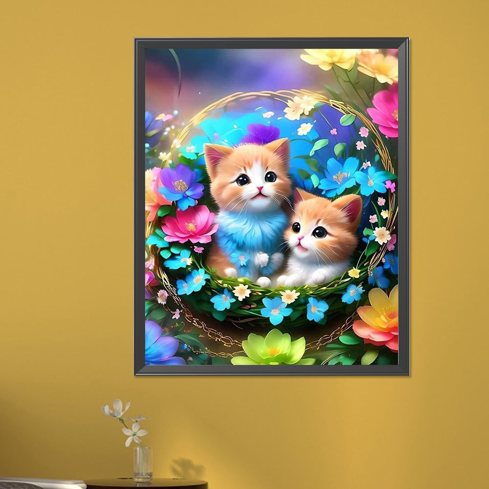 Kitten - Full AB Dril Square Diamond Painting 40*50CM