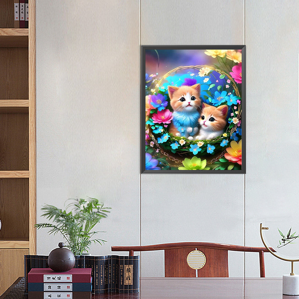 Kitten - Full AB Dril Square Diamond Painting 40*50CM