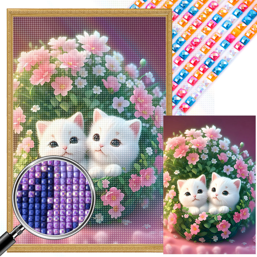 Kitten - Full AB Dril Square Diamond Painting 40*60CM