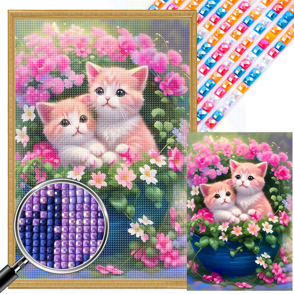 Kitten - Full AB Dril Square Diamond Painting 40*60CM