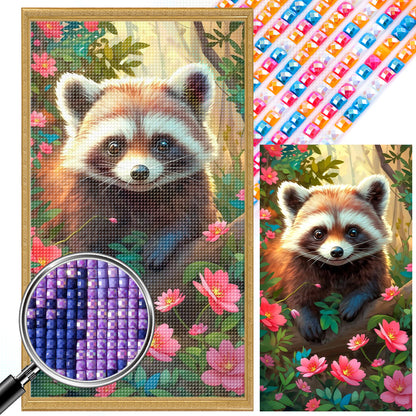 Red Panda - Full AB Dril Square Diamond Painting 40*70CM