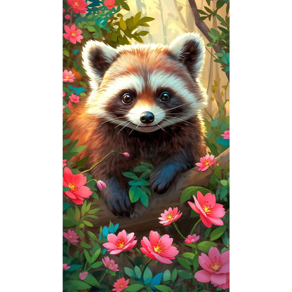 Red Panda - Full AB Dril Square Diamond Painting 40*70CM