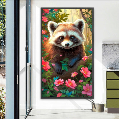 Red Panda - Full AB Dril Square Diamond Painting 40*70CM