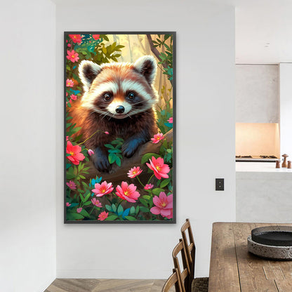 Red Panda - Full AB Dril Square Diamond Painting 40*70CM