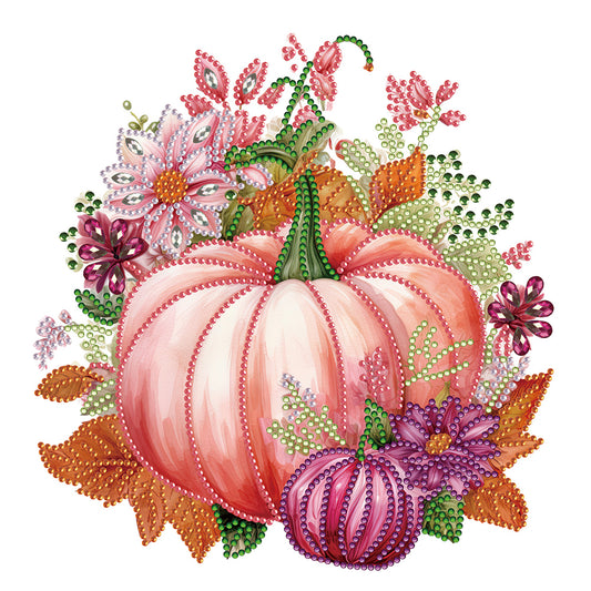 Autumn Pumpkin - Special Shaped Drill Diamond Painting 30*30CM