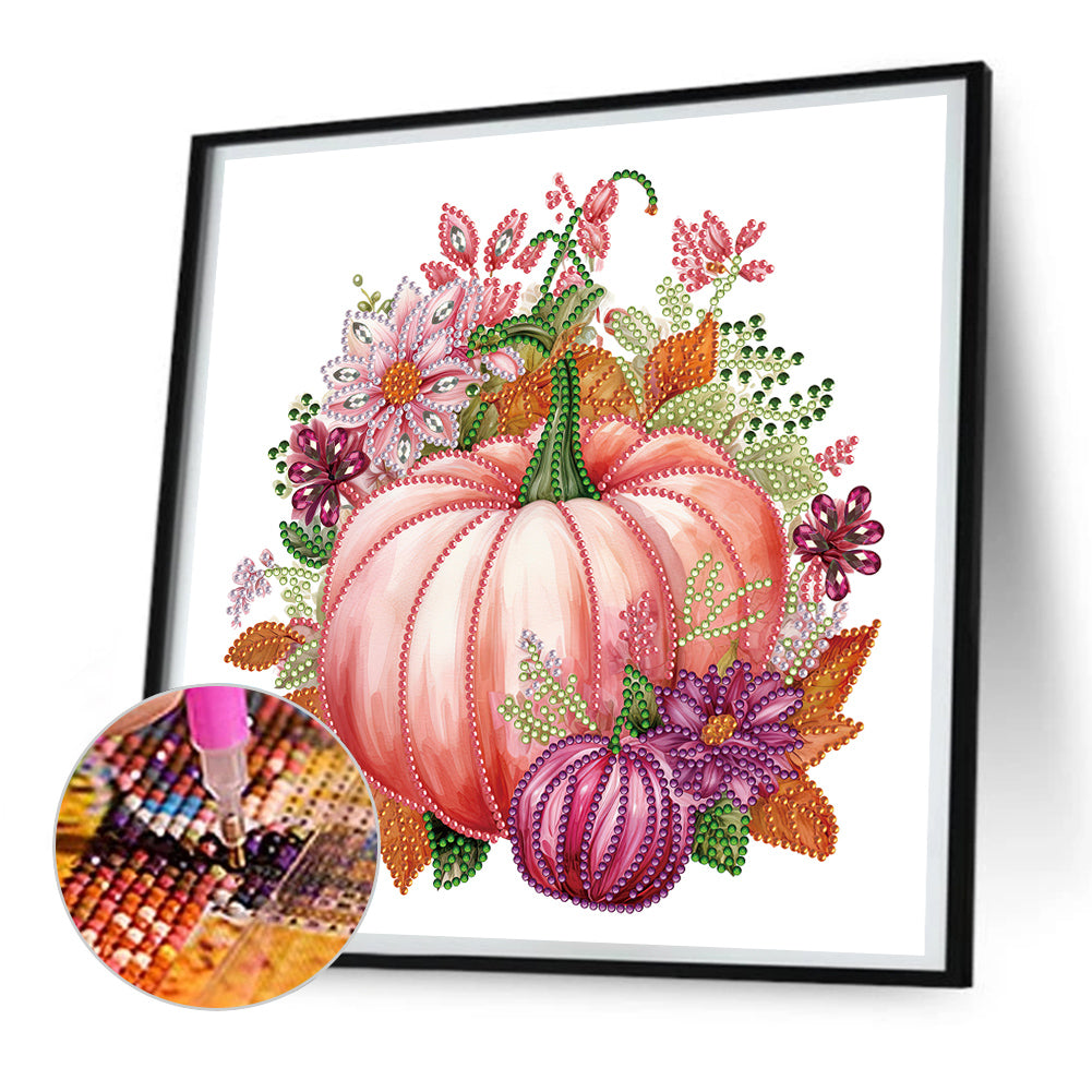 Autumn Pumpkin - Special Shaped Drill Diamond Painting 30*30CM