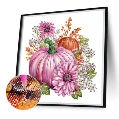 Autumn Pumpkin - Special Shaped Drill Diamond Painting 30*30CM