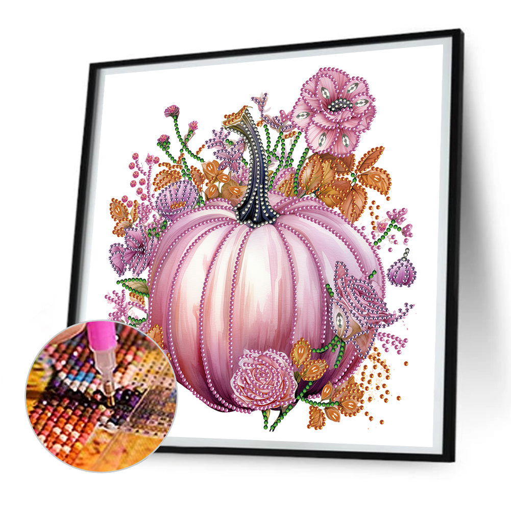 Autumn Pumpkin - Special Shaped Drill Diamond Painting 30*30CM