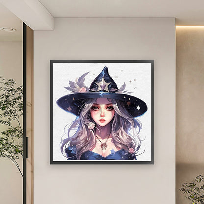 Halloween Witch - 11CT Stamped Cross Stitch 60*60CM