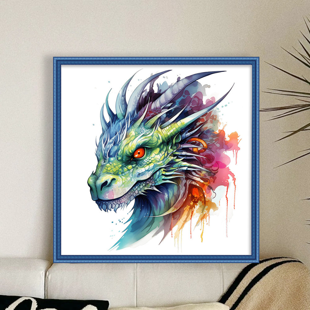 Dragon - 16CT Stamped Cross Stitch 35*35CM