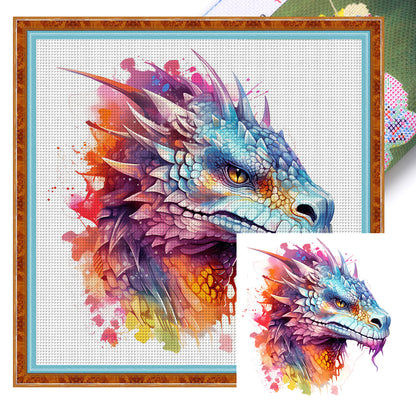 Dragon - 16CT Stamped Cross Stitch 35*35CM