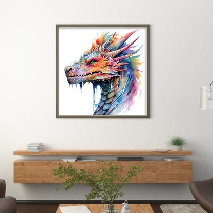 Dragon - 16CT Stamped Cross Stitch 35*35CM