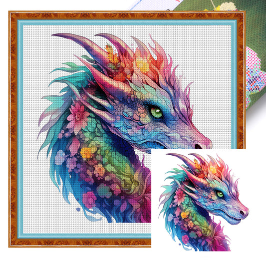 Dragon - 16CT Stamped Cross Stitch 35*35CM