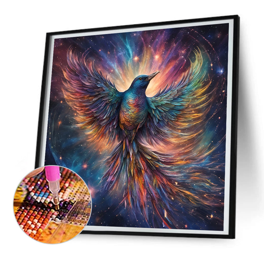 Cosmic Starry Sky Birds - Full Round Drill Diamond Painting 30*30CM