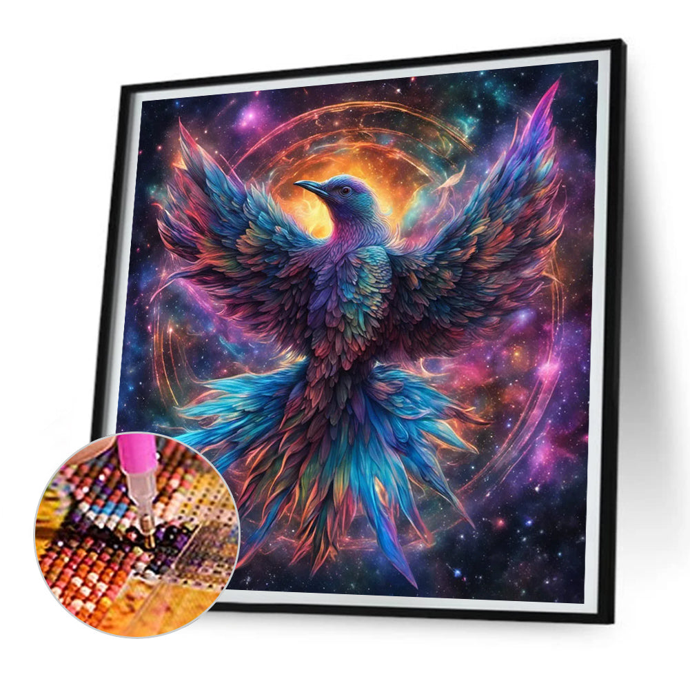 Cosmic Starry Sky Birds - Full Round Drill Diamond Painting 30*30CM