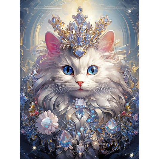 Diamond Cat - Full Round Drill Diamond Painting 30*40CM