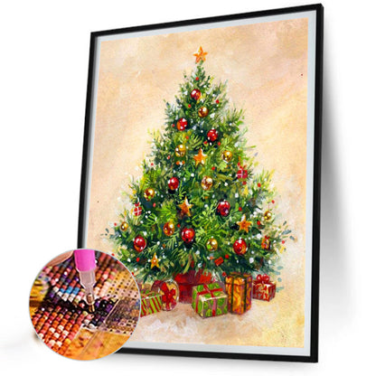 Christmas Tree And Gifts - Full Round Drill Diamond Painting 40*50CM