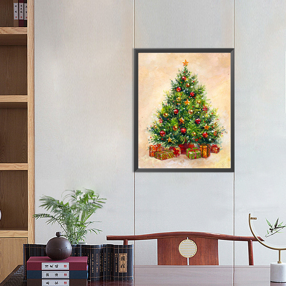 Christmas Tree And Gifts - Full Round Drill Diamond Painting 40*50CM