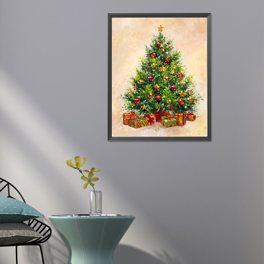 Christmas Tree And Gifts - Full Round Drill Diamond Painting 40*50CM