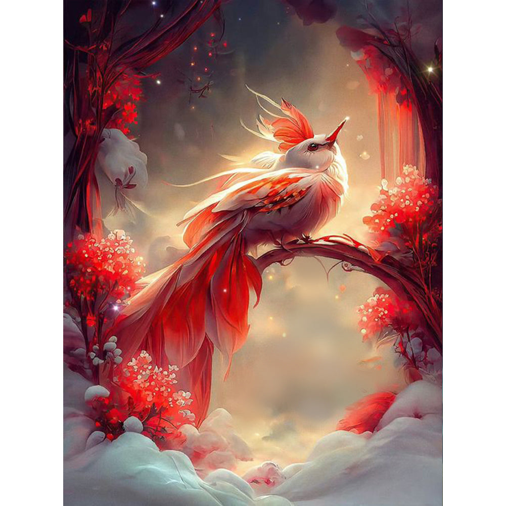 Auspicious Snow Bird - Full Round Drill Diamond Painting 30*40CM