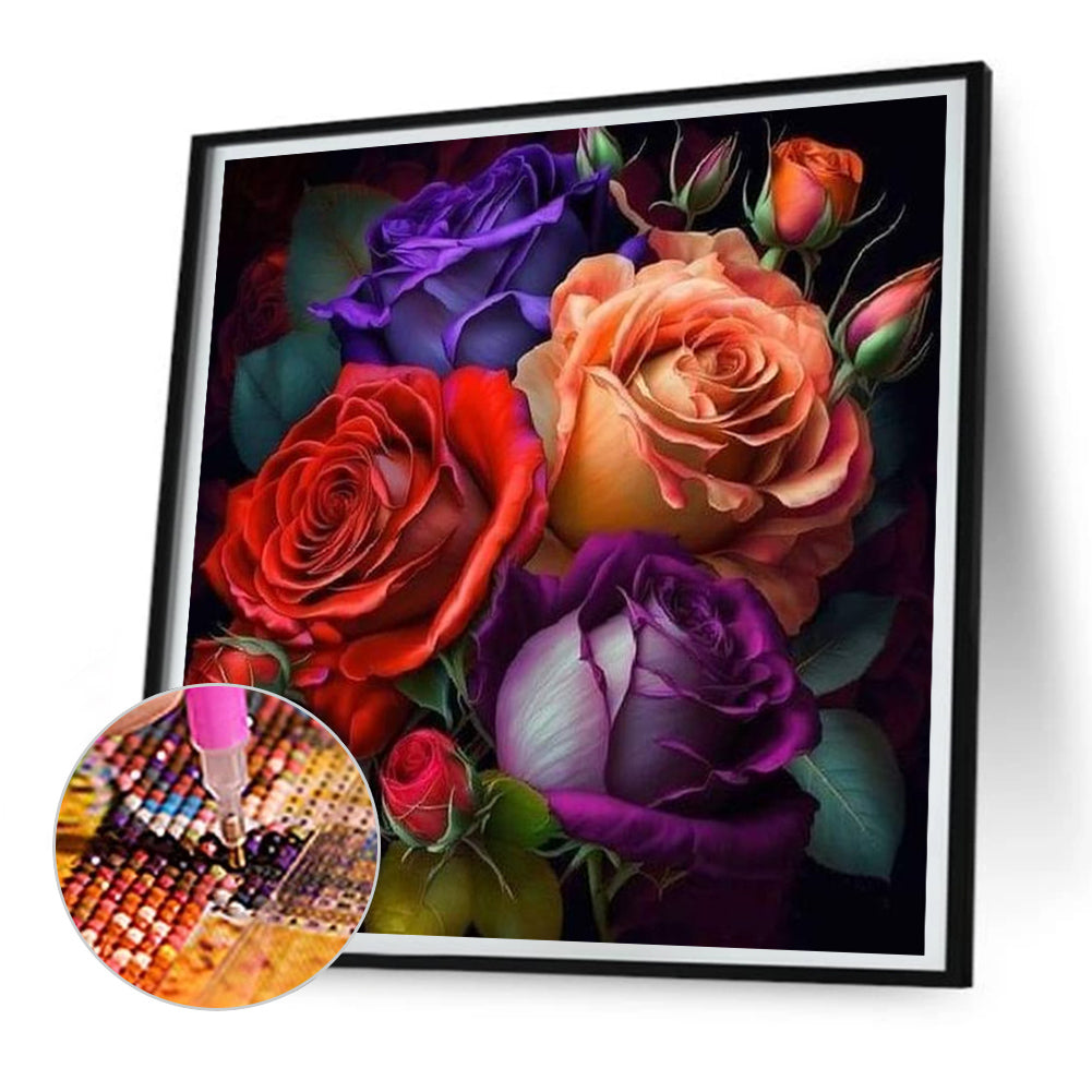 Rose - Full Round Drill Diamond Painting 30*30CM